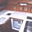 Step 9 - Corian Countertop and Teak Trim for "Ready-to-Mount" Hatch Frame